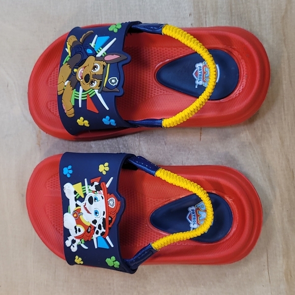 Paw Patrol Red Blue Slip-On Sandals - Picture 6 of 9
